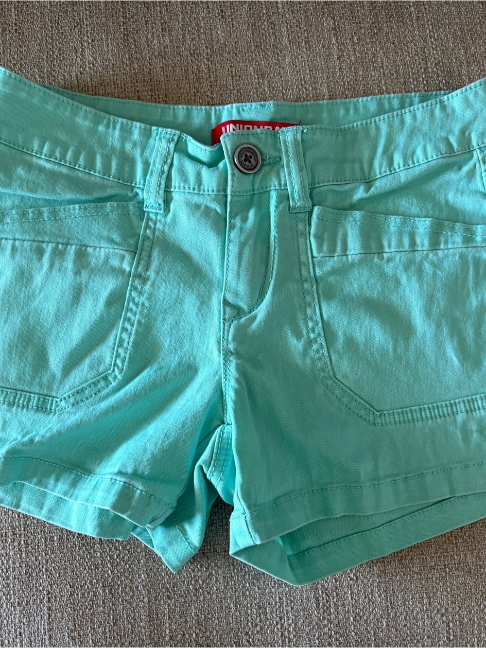 UNIONBAY Mint Green Denim-Style Women’s Shorts